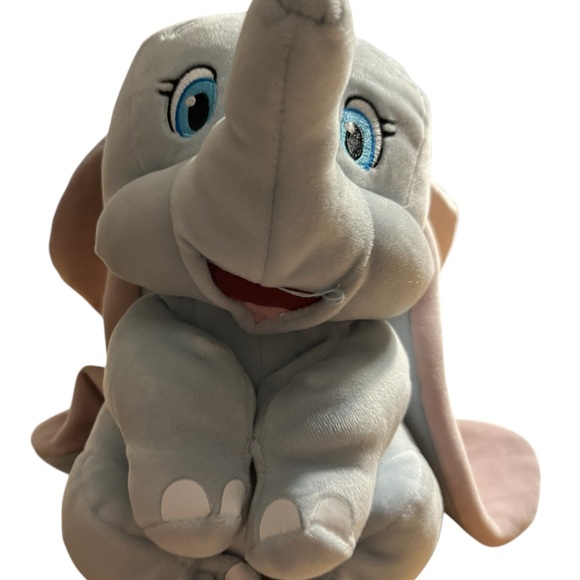 Disney Other - Disney Dumbo Stuffed Animal - Gray and Pink